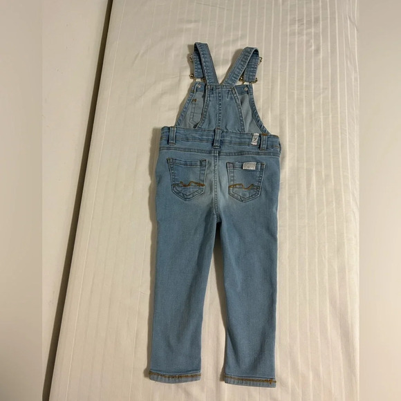 7 for All Mankind Denim Overalls. Baby Toddler Overalls Size 24 months - Picture 10 of 10